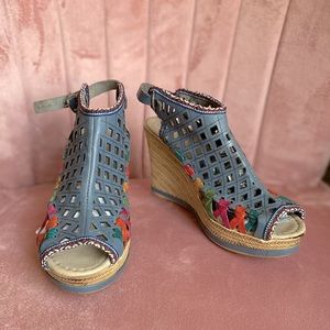 Handmade, Leather, Mexican Sandal Wedges, Huarache